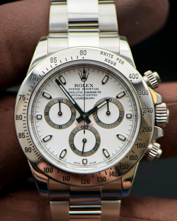 2011 Rolex Cosmograph Daytona 40MM White Dial Oyster Bracelet (116520)
