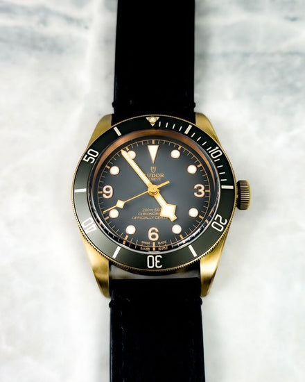 No Reserve - 2020 Tudor Black Bay Bronze 43MM Grey Dial Leather Strap (79250BA)