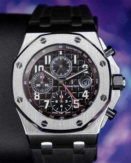 2017 Audemars Piguet Royal Oak Offshore "Vampire" 42MM Black Dial Rubber Strap (26470ST.OO.A101CR.01)