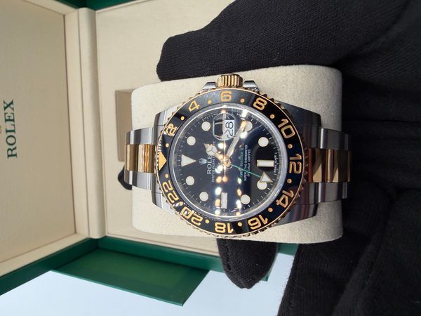 2016 Rolex GMT-Master II 40MM Black Dial Two-Tone Oyster Bracelet (116713)