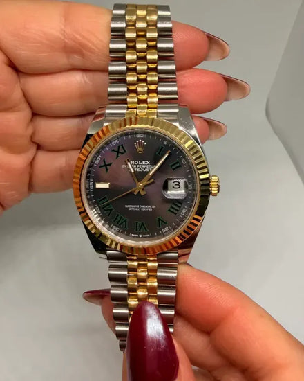 2022 Rolex Datejust "Joker Dial" 41MM Slate Dial Two-Tone Jubilee Bracelet (126333)