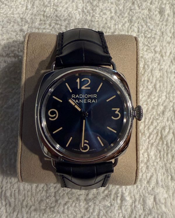 2023 Panerai Radiomir Officine 45MM Blue Dial Leather Strap (PAM01383)