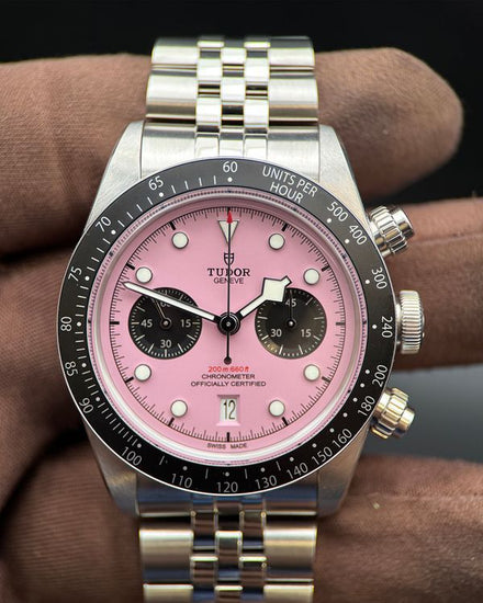 2024 Tudor Black Bay Chrono "Flamingo" 41MM Pink Dial Steel Bracelet (79360N)