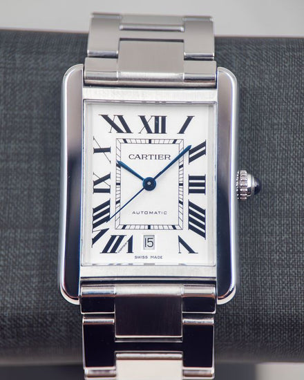 No Reserve - 2016 Cartier Tank Solo XL 31MM Silver Dial Steel Bracelet (W5200028)