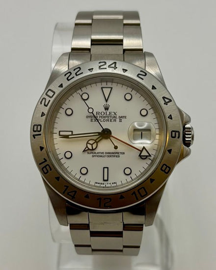 Rolex Explorer II "Polar" 40MM White Dial Oyster Bracelet (16570)