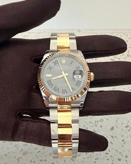 2026 Rolex Datejust "Wimbledon" 36MM Slate Dial Two-Tone Oyster Bracelet (126233)