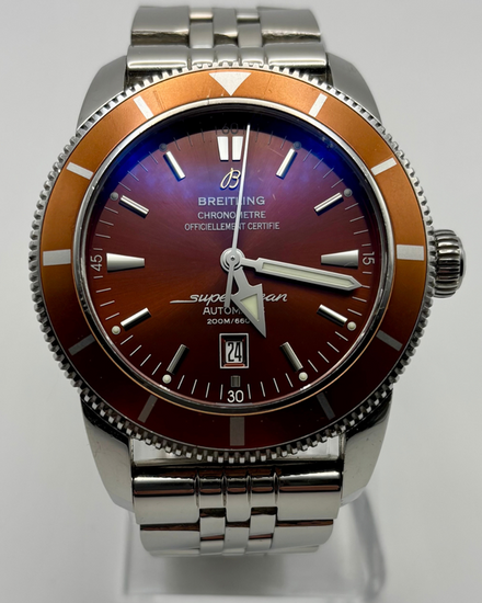 Breitling Superocean Heritage 46MM Brown Dial Aftermarket Steel Bracelet (A17320)