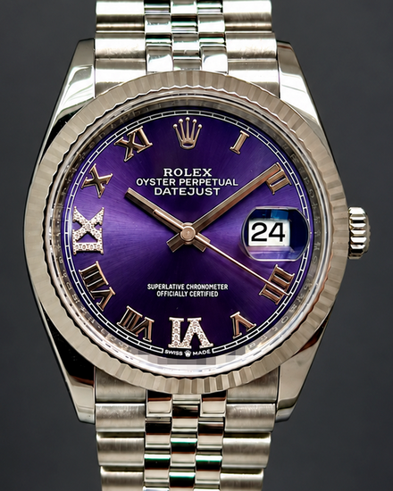 2024 Rolex Datejust 36MM Aubergine Dial Jubilee Bracelet (126234)