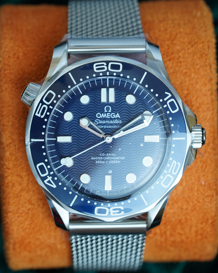 2026 Omega Seamaster Diver 300M "James Bond 60th Anniversary" 42MM Blue Dial Steel Bracelet (210.30.42.20.03.002)