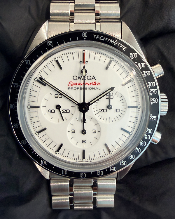 2026 Omega Speedmaster Professional Moonwatch 42MM White Dial Steel Bracelet(310.30.42.50.04.001)