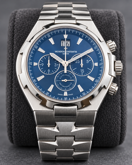 2019 Vacheron Constantin Overseas Chronograph 42MM Blue Dial Steel Bracelet (49150/B01A-9745)