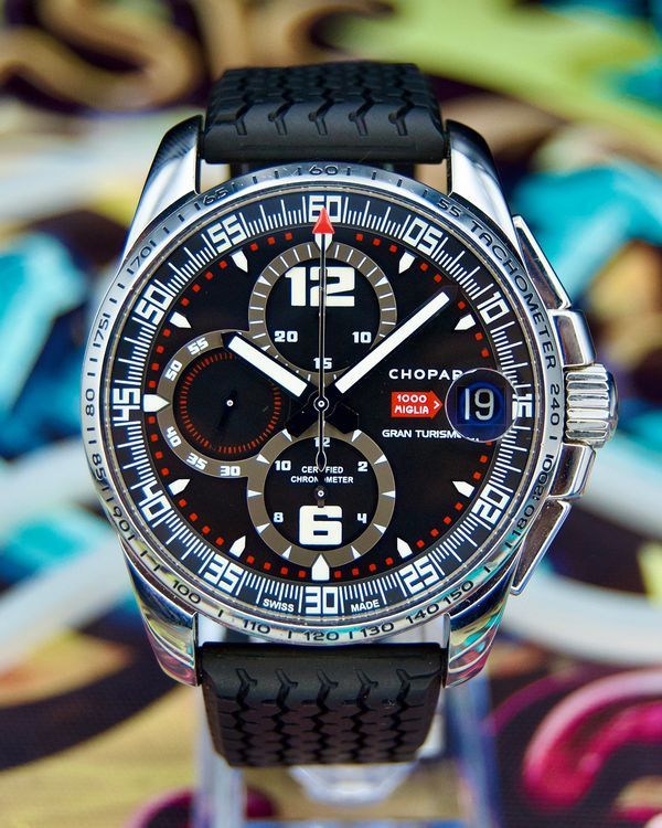 Chopard Mille Miglia GT XL Chronograph 44MM Black Dial Rubber Strap (16/8459)