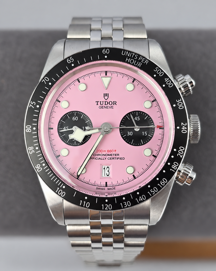 2024 Tudor Black Bay Chronograph "Flamingo" 41MM Pink Dial Steel Bracelet (79360N)
