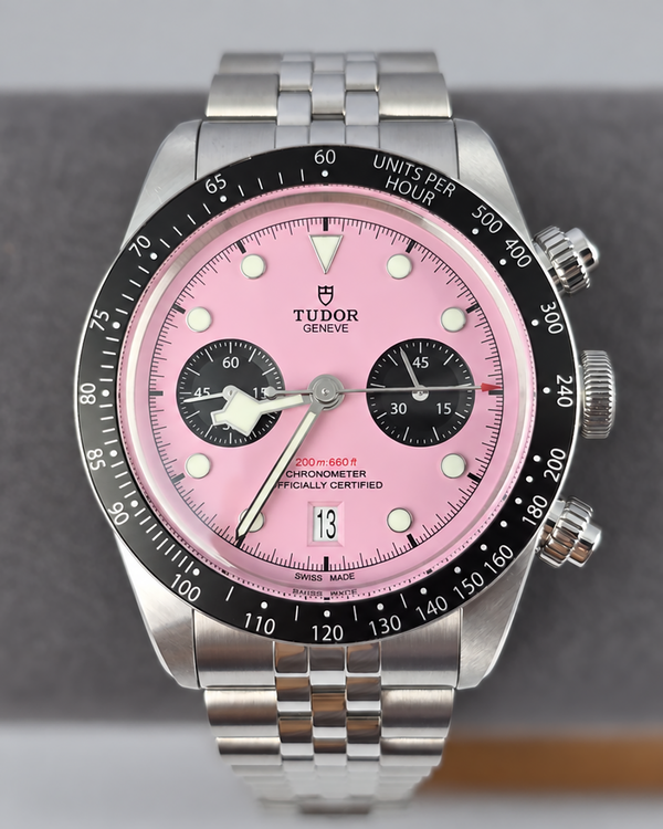 2024 Tudor Black Bay Chronograph "Flamingo" 41MM Pink Dial Steel Bracelet (M79360N)