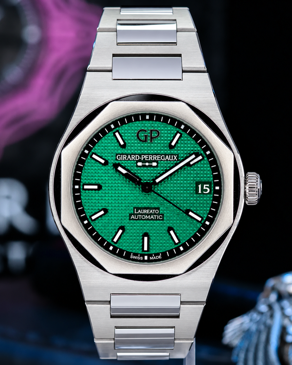 2024 Girard Perregaux Laureato 42MM Green Dial Steel Bracelet (81010.11.3153.1CM)