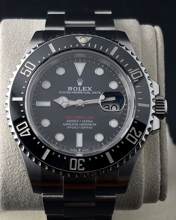 No Reserve - 2021 Rolex Sea-Dweller "Red Letters 50th Anniversary" 43MM Black Dial Oyster Bracelet (126600)