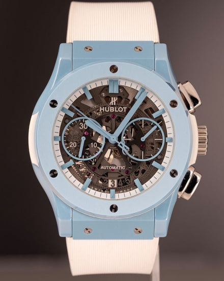 No Reserve - Hublot Classic Fusion Aerofusion Chronograph "Tomiya" L.E. 45MM Skeleton Dial Rubber Strap (525.EX.0129.RW.TM21)