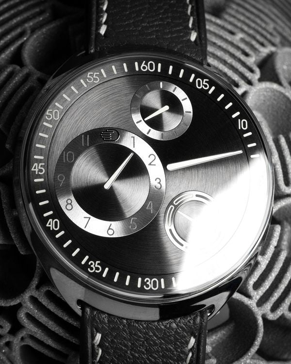 2022 Ressence Type 1 Slim Ruthenium 42MM Grey Dial Aftermarket Leather Strap (Type 1S RS)