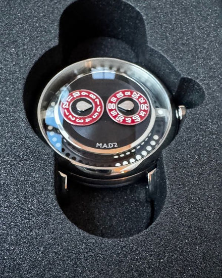 2026 MB&F MAD Edition 2 "Eric Giroud" L.E. 42MM Black Dial Leather Strap (M.A.D 2 R&B)