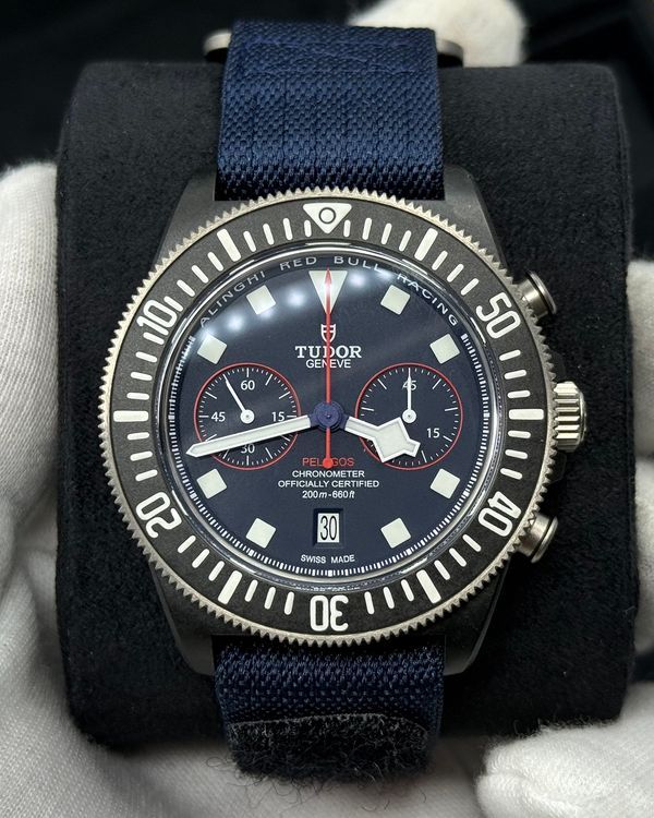 2025 Tudor Pelagos FXD Chrono "Alinghi Red Bull Racing Edition" 43MM Blue Dial Textile Strap (25807KN)