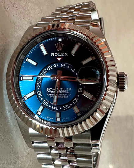 2022 Rolex Sky-Dweller 42MM Blue Dial Jubilee Bracelet (326934)