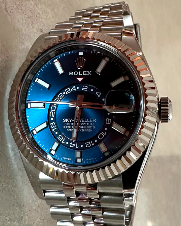 2022 Rolex Sky-Dweller 42MM Blue Dial Jubilee Bracelet (326934)