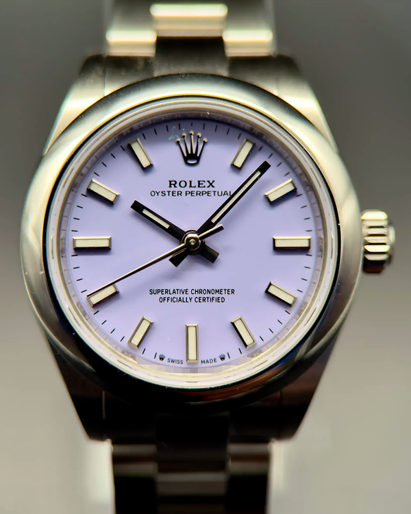 No Reserve - 2026 Rolex Oyster Perpetual 28MM Lavender Dial Oyster Bracelet (276200)