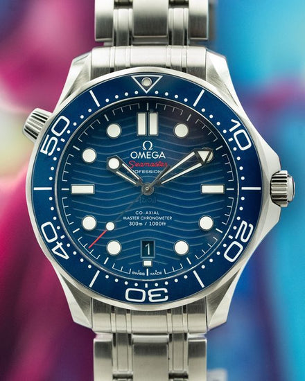 2025 Omega Seamaster Diver 300M 42MM Blue Dial Steel Bracelet (210.30.42.20.03.001)