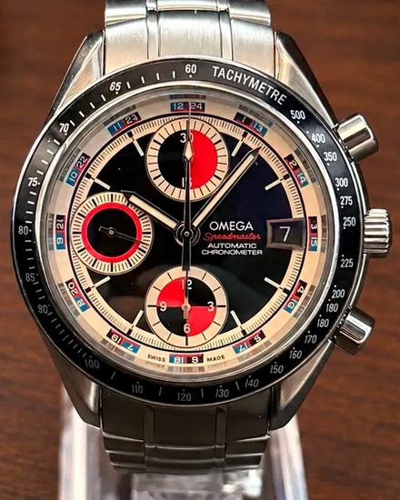 No Reserve - 2017 Omega Speedmaster Date 40MM Black "Casino" Dial Steel Bracelet (3210.52.00)