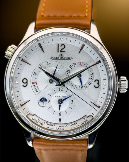2023 Jaeger-LeCoultre Master Control Geographic 40MM Silver Dial Leather Strap (Q4128420)