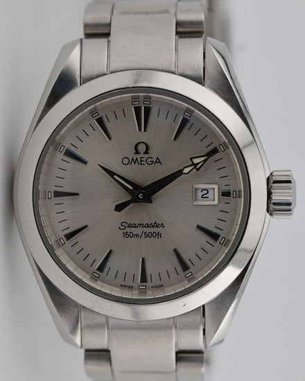 Omega Seamaster Aqua Terra 29.2MM Quartz Silver Dial Steel Bracelet (2577.30.00)