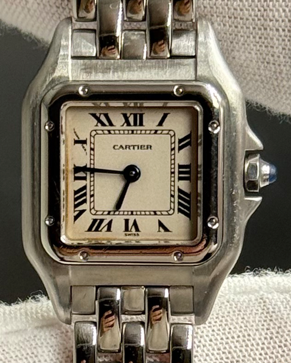 Cartier Panthère De Cartier 22MM Quartz Ivory Dial Steel Bracelet (1370)