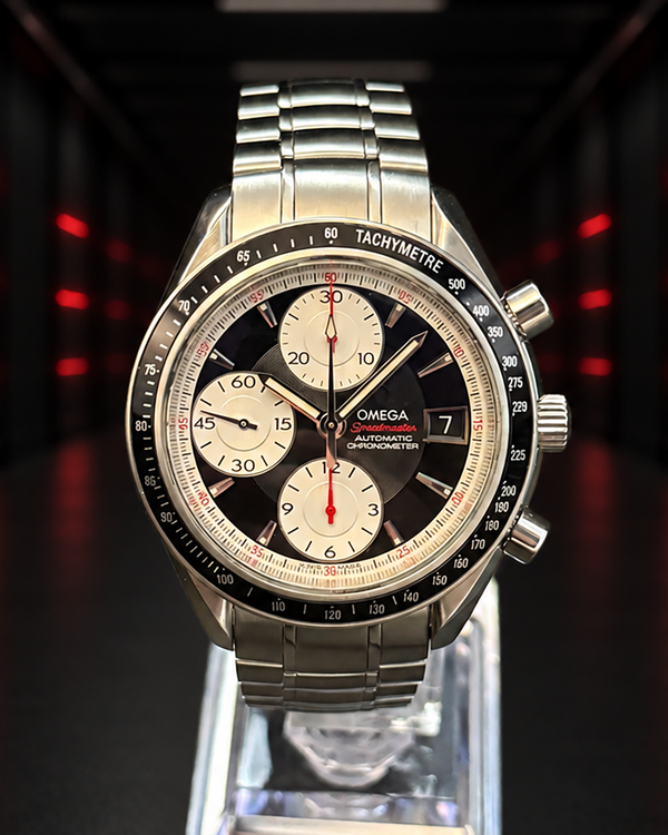 No Reserve - 2015 Omega Speedmaster Date 40MM Black Dial Steel Bracelet (3210.51.00)