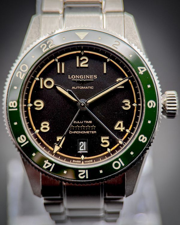 2023 Longines Spirit Zulu Time 39MM Grey Dial Steel Bracelet (L3.802.4.63.6)