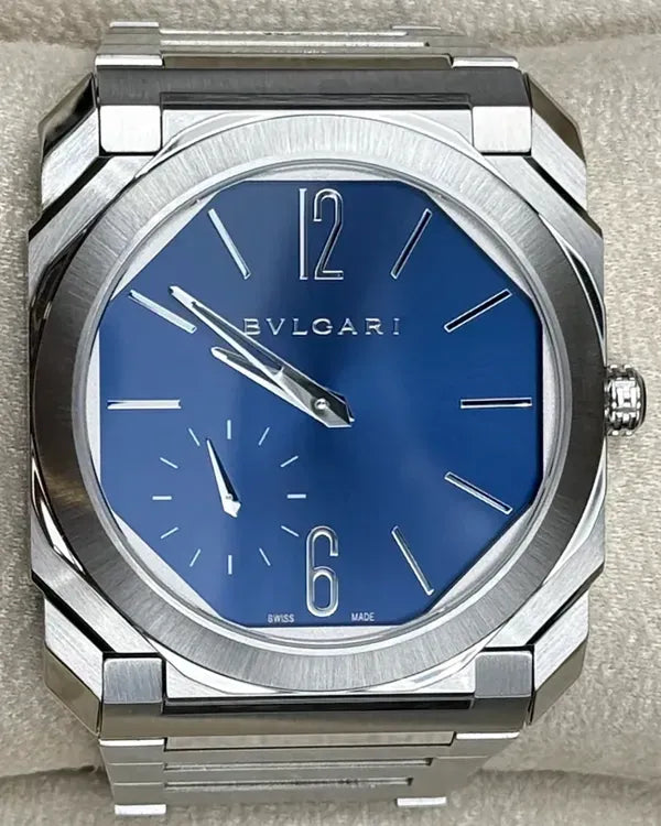 2022 Bvlgari Octo Finissimo 40MM Blue Dial Steel Bracelet (103431)