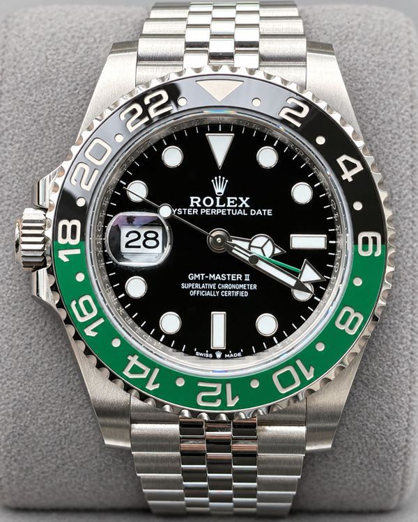 2022 Rolex GMT-Master II “Sprite” 40MM Black Dial Jubilee Bracelet (126720VTNR)