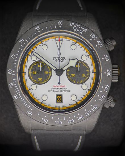 2026 Tudor Black Bay Chrono "Carbon 25" L.E. 42MM White Dial Rubber Strap (79377KN)