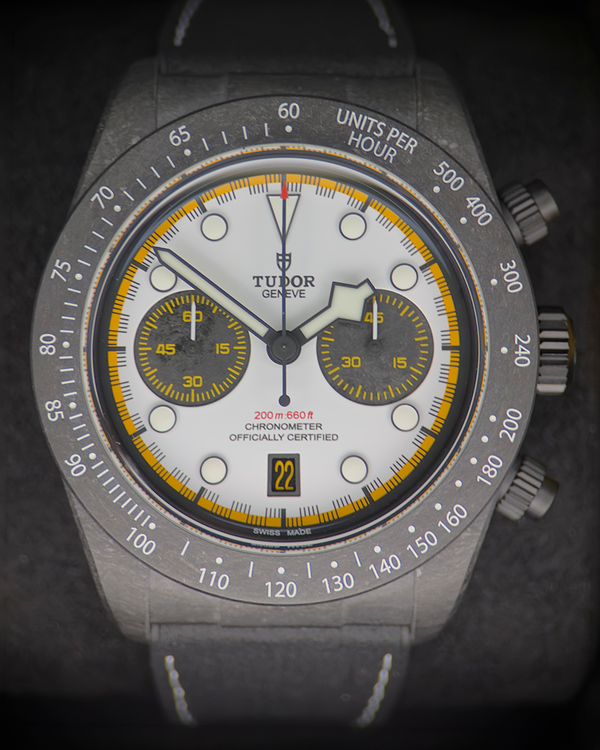 2026 Tudor Black Bay Chrono "Carbon 25" L.E. 42MM White Dial Rubber Strap (79377KN)