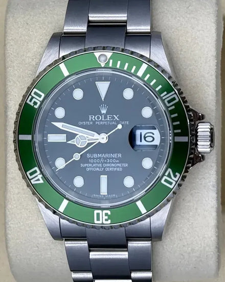 2007 Rolex Submariner Date "Kermit" 40MM Black Dial Oyster Bracelet (16610LV)