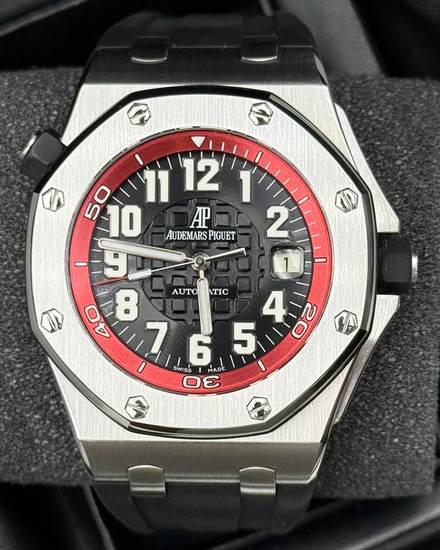 Audemars Piguet Royal Oak Offshore 42MM Black Dial Rubber Strap (15701ST.OO.D002CA.03)