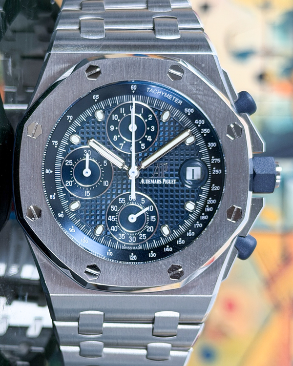 2023 Audemars Piguet Royal Oak Offshore Chronograph 42MM Blue Dial Steel Bracelet (26238ST)
