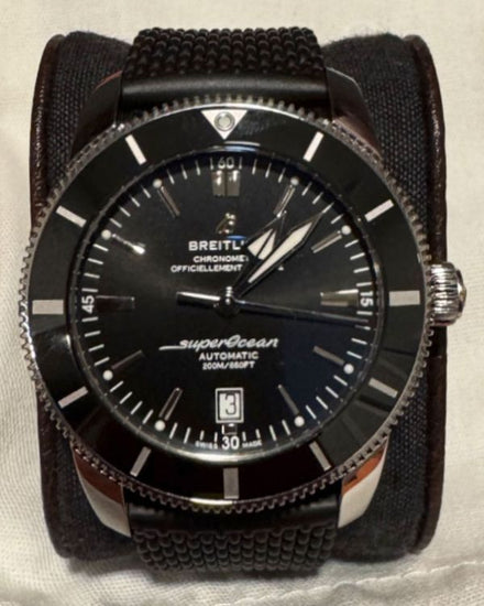 2024 Breitling Superocean Heritage B20 46MM Black Dial Rubber Strap (AB2020)