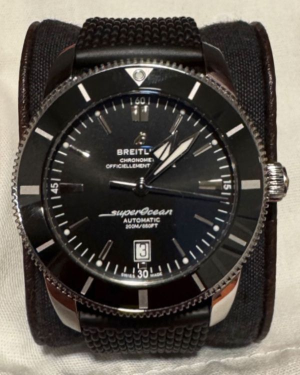 2024 Breitling Superocean Heritage B20 46MM Black Dial Rubber Strap (AB2020)