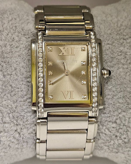 Patek Philippe Twenty-4 25MM Quartz Grey Dial Steel Bracelet (4910/10A-010)