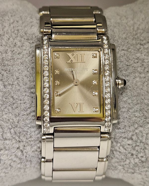 Patek Philippe Twenty-4 25MM Quartz Grey Dial Steel Bracelet (4910/10A-010)