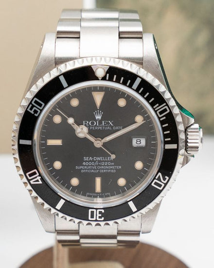 1991 Rolex Sea-Dweller 4000 40MM Black Dial Oyster Bracelet (16600)