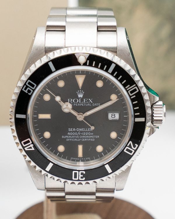 1991 Rolex Sea-Dweller 4000 40MM Black Dial Oyster Bracelet (16600)