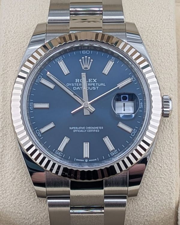 2021 Rolex Datejust 41MM Blue Dial Oyster Bracelet (126334)
