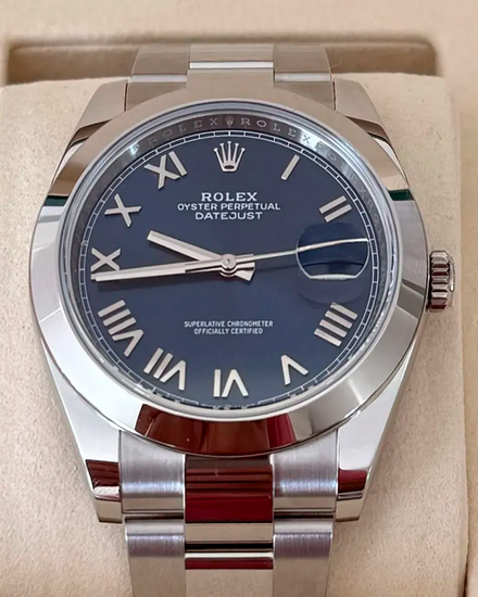 2026 Rolex Datejust 41MM Blue Dial Oyster Bracelet (126300)