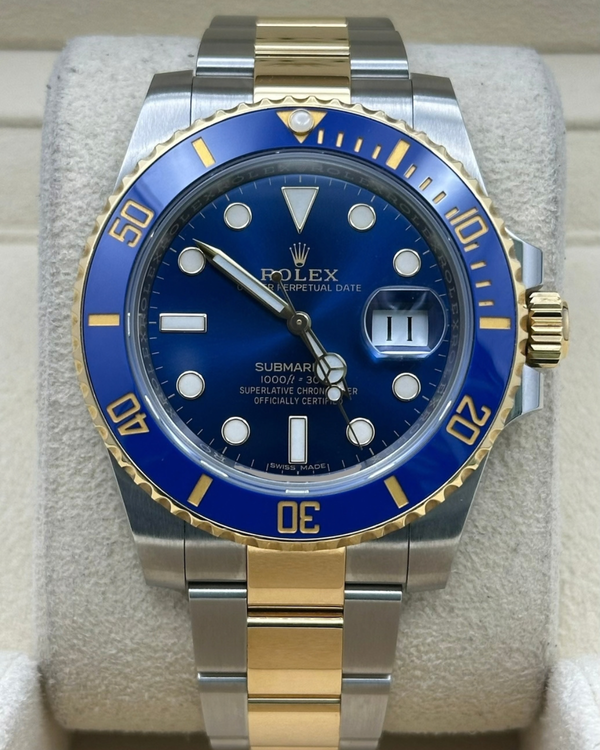 2018 Rolex Submariner Date "Bluesy" 40MM Blue Dial Two-Tone Oyster Bracelet (116613LB)